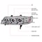 Spec-D Tuning 94-97 Honda Accord Halo LED Projector Chrome 2LHP-ACD94-TM - alternate 4